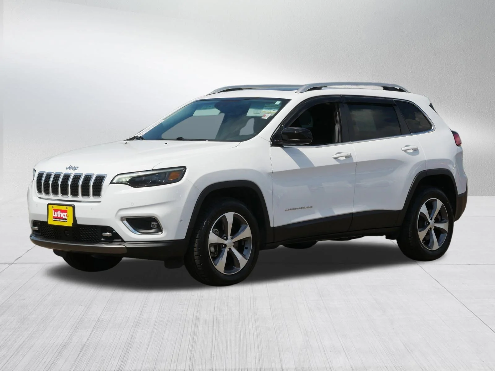 Used 2021 Bright White Clearcoat Jeep Limited image 3