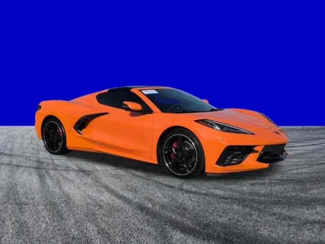 Certified Used 2022 Orange Chevrolet Stingray image 2