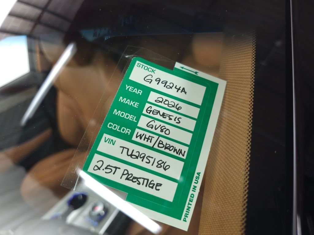 Certified Used 2026 White Genesis 2.5T Prestige image 42