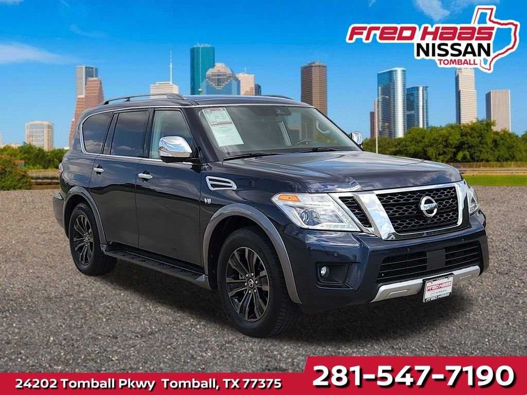 Used 2018 Blue Nissan Platinum image 1