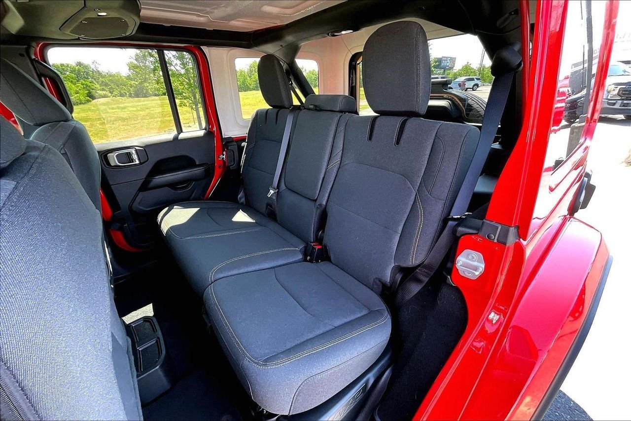Used 2025 Firecracker Red Clearcoat Jeep Sahara 4xe image 24