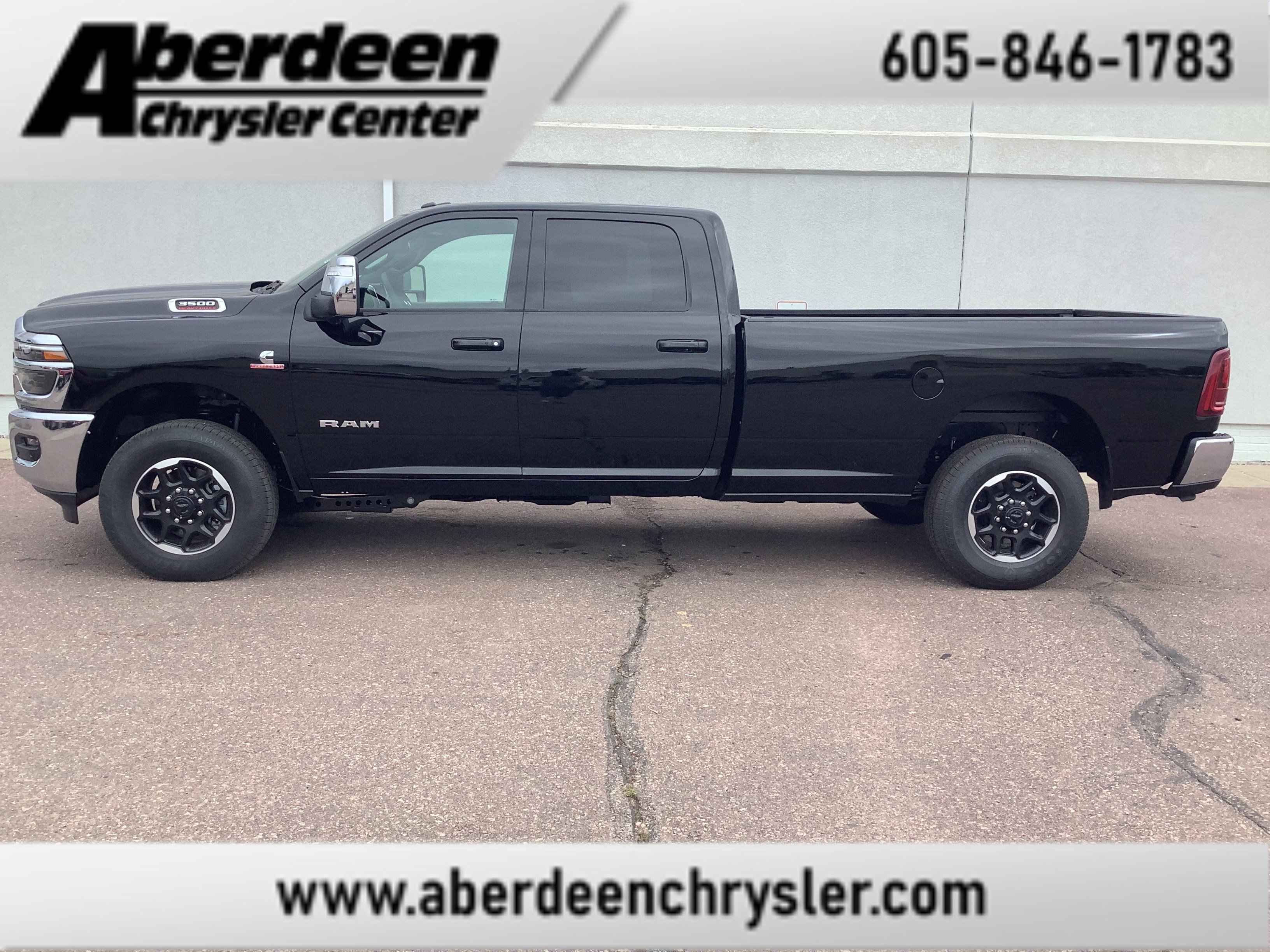 New 2026 Diamond Black Crystal Pearl-Coat Exterior Paint RAM Laramie image 1