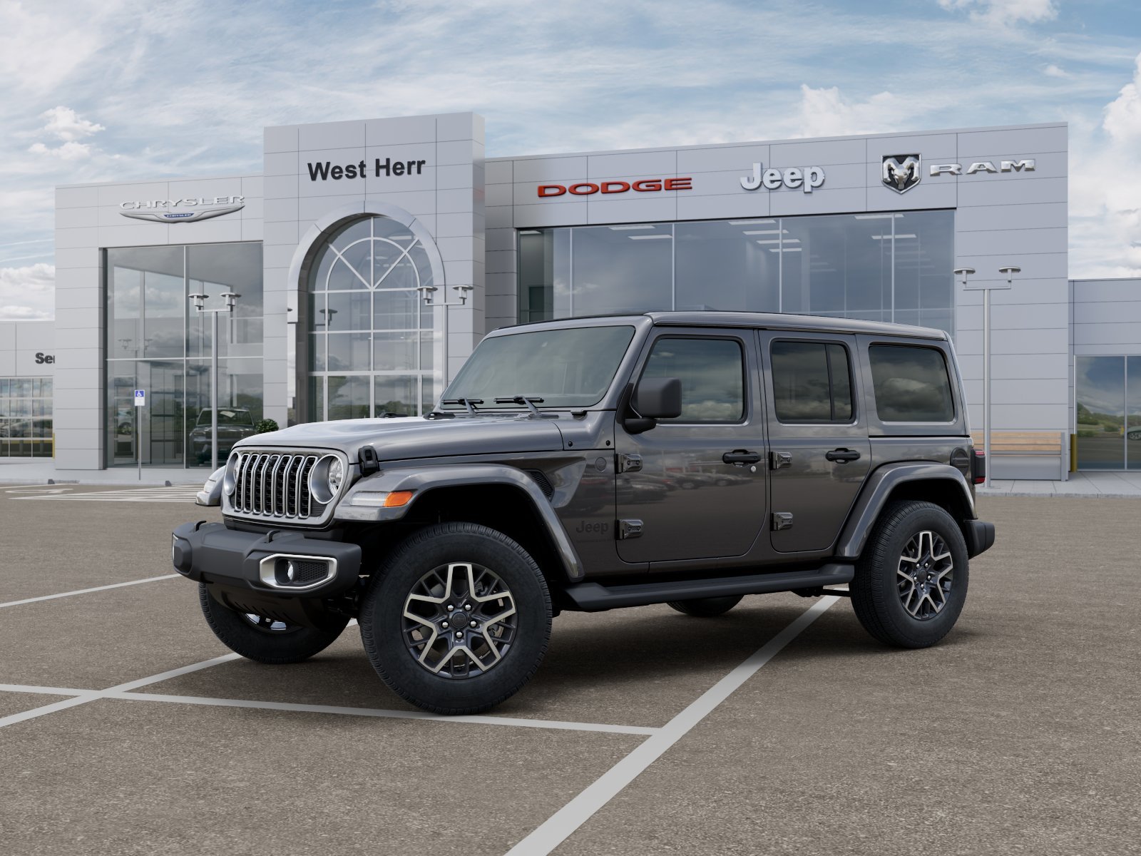 New 2026 Granite Crystal Metallic Clear-Coat Exterior Paint Jeep Sahara image 2