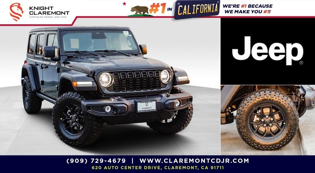 New 2026 Black Clearcoat Jeep Willys image 1