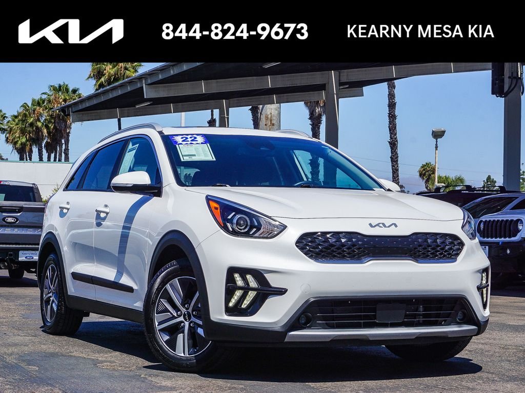 Certified Used 2022 White Kia EX Premium image 1
