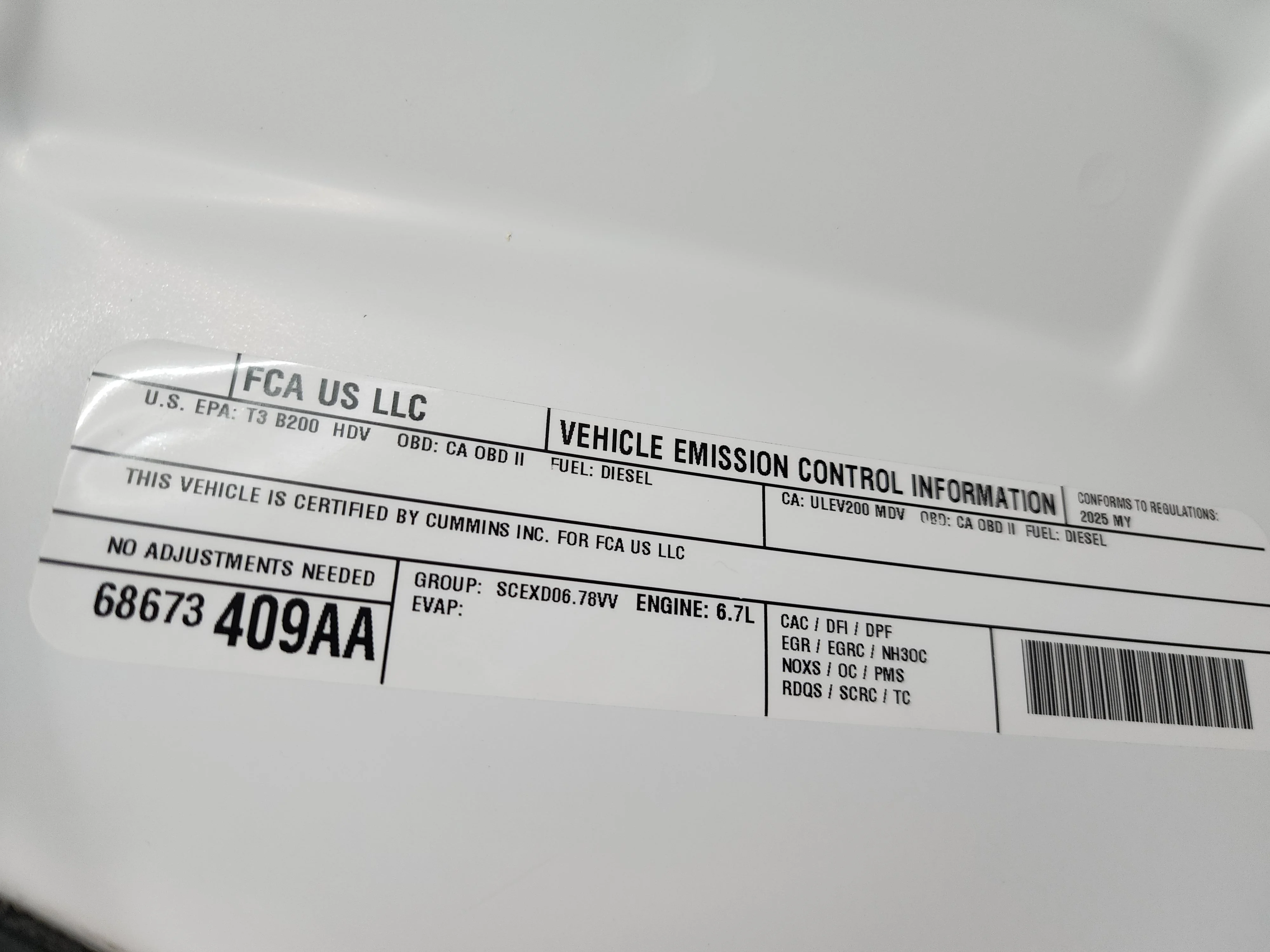 Used 2025 Bright White Clearcoat Ram Big Horn image 21