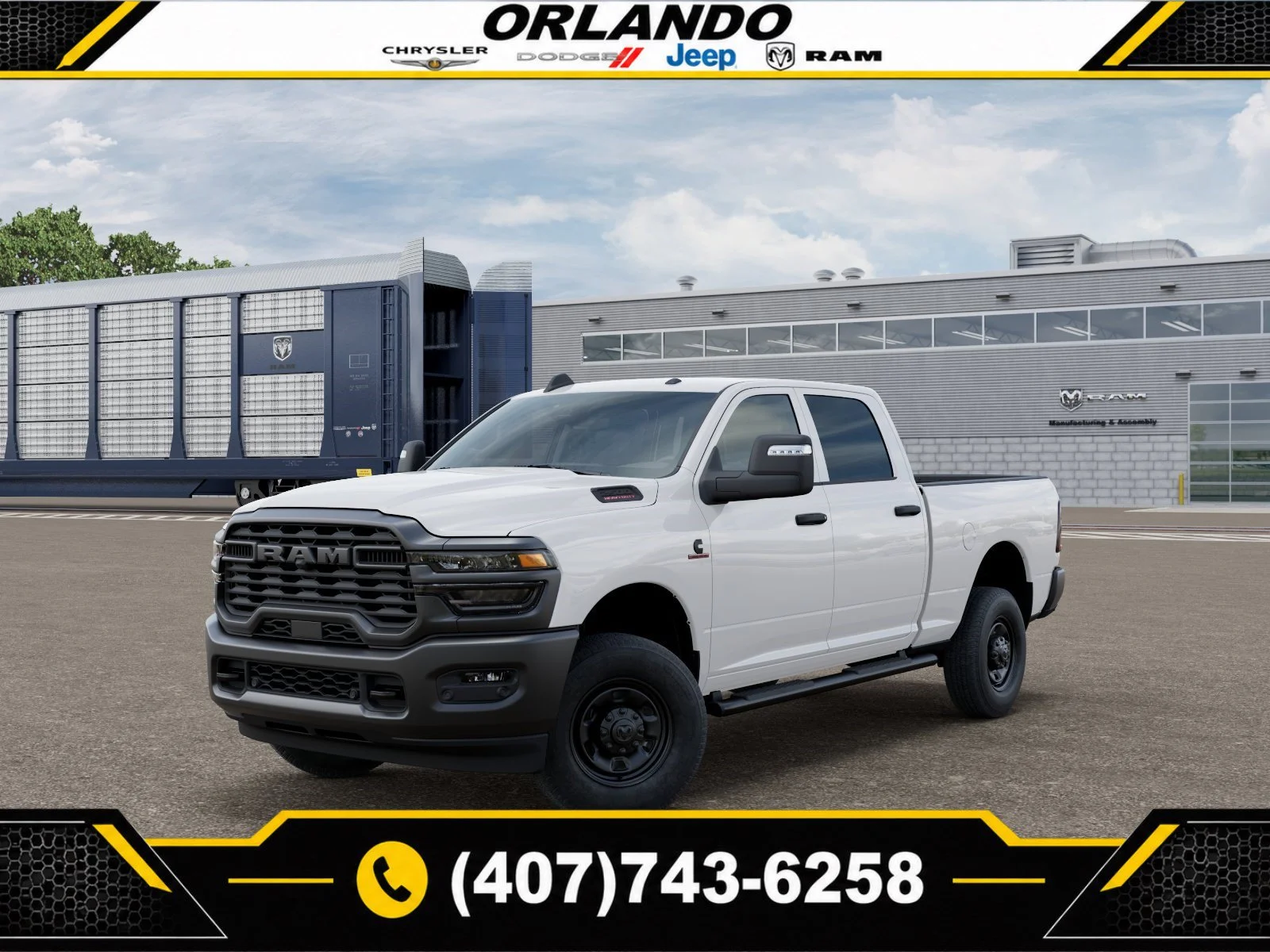 New 2027 Bright White Clearcoat Ram Tradesman image 1