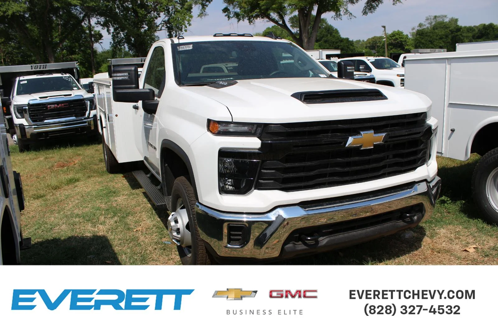 New 2025 Summit White Chevrolet Work Truck image 1