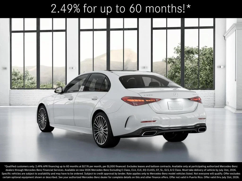 New 2026 Polar White Mercedes-Benz C 300 image 70