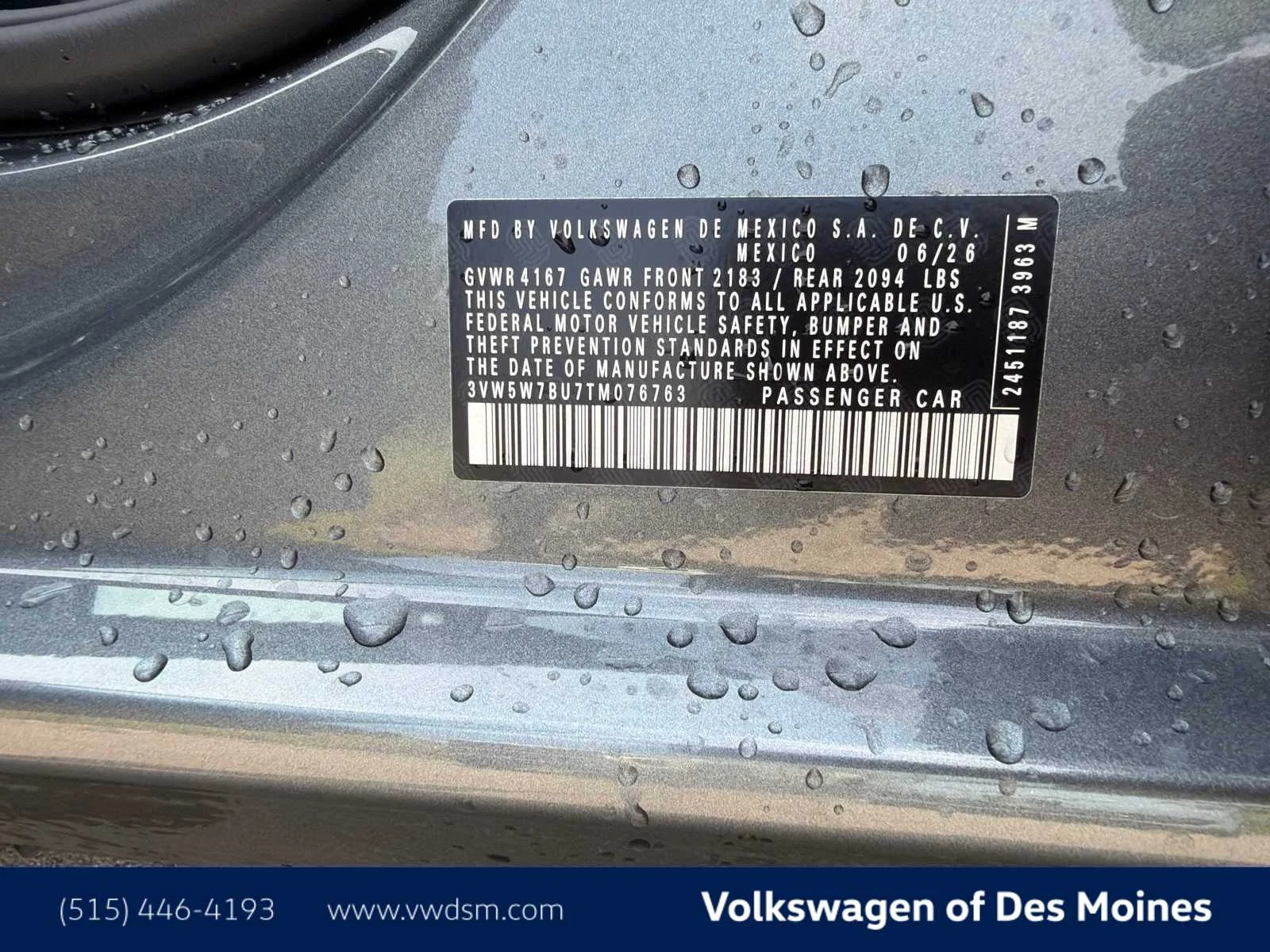 New 2026 Platinum Gray Metallic Volkswagen S image 20