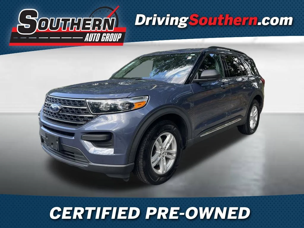 Used 2021 Blue Ford XLT image 1