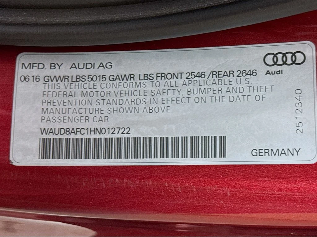 Used 2017 Red Audi 2.0T Premium Plus image 40