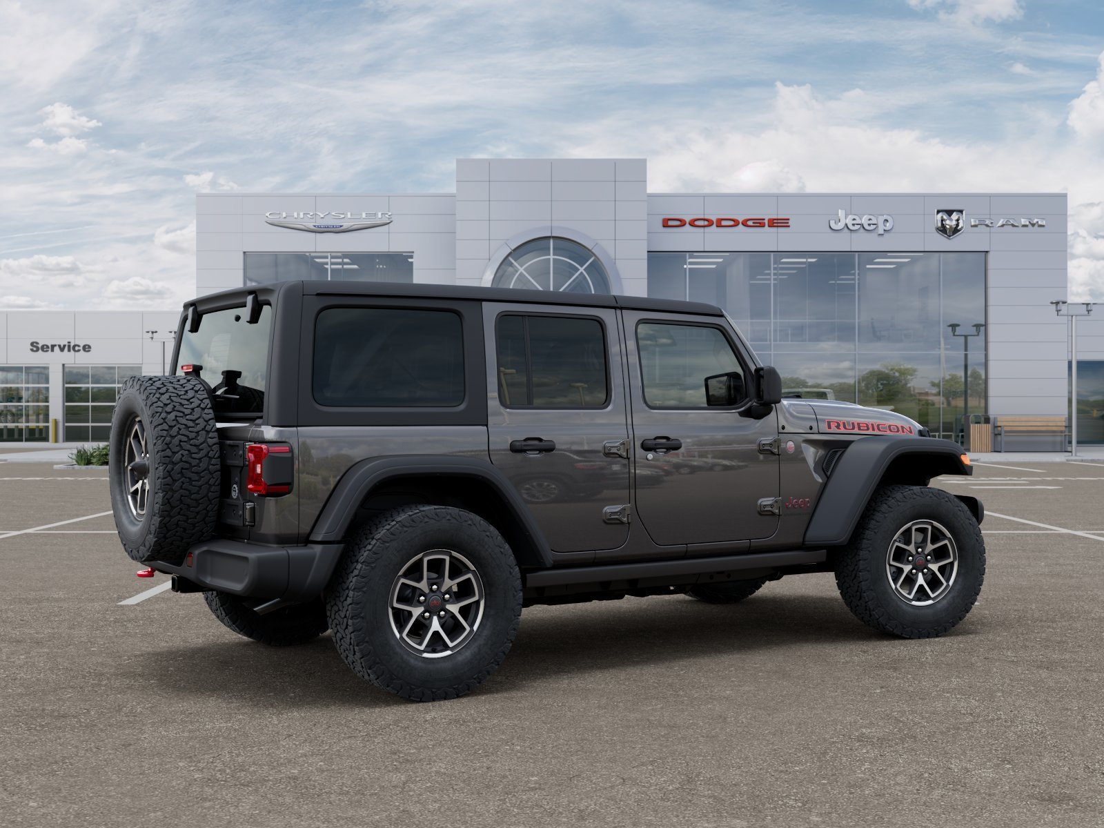 New 2026 Granite Crystal Metallic Clearcoat Jeep Rubicon image 4