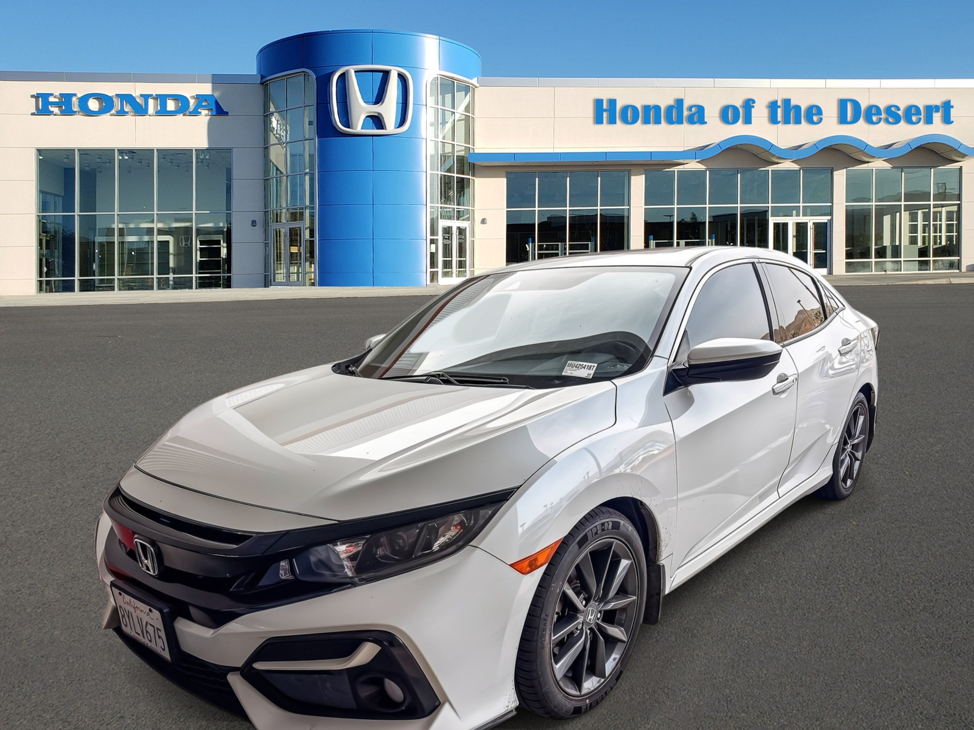 Used 2021 Platinum White Pearl Honda EX image 2