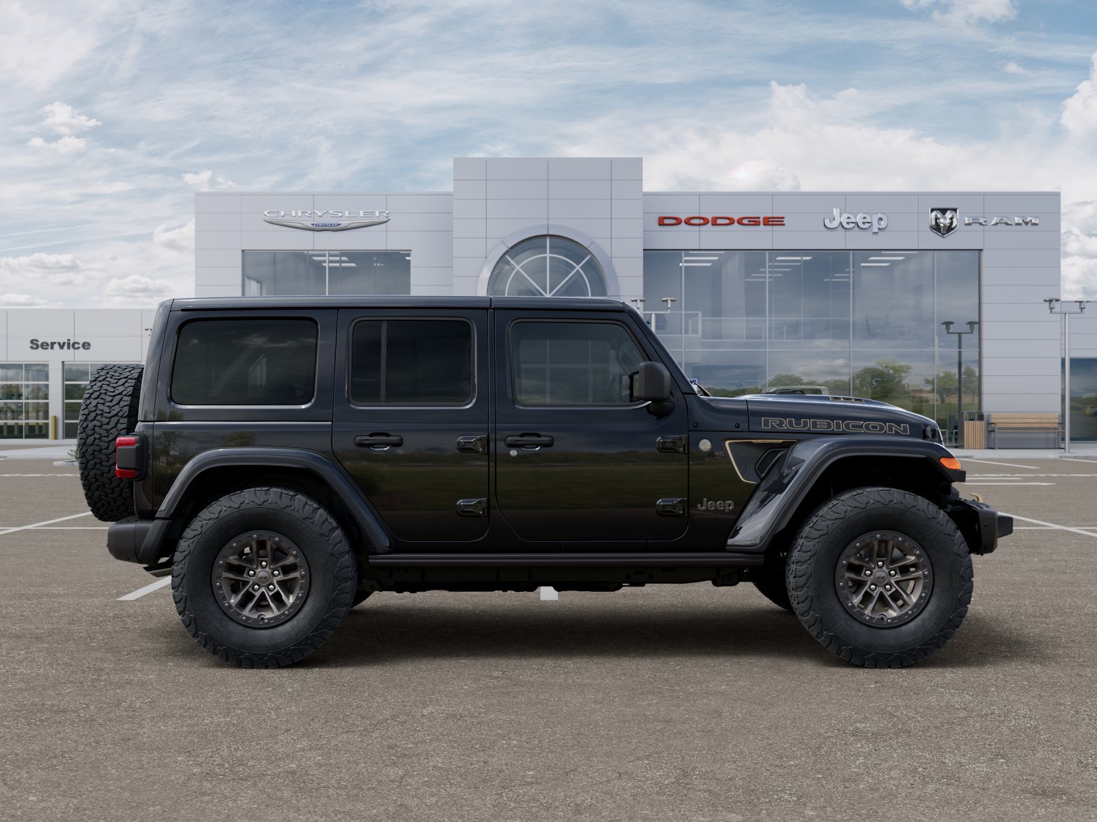 New 2025 Black Clear-Coat Exterior Paint Jeep Rubicon 392 image 12