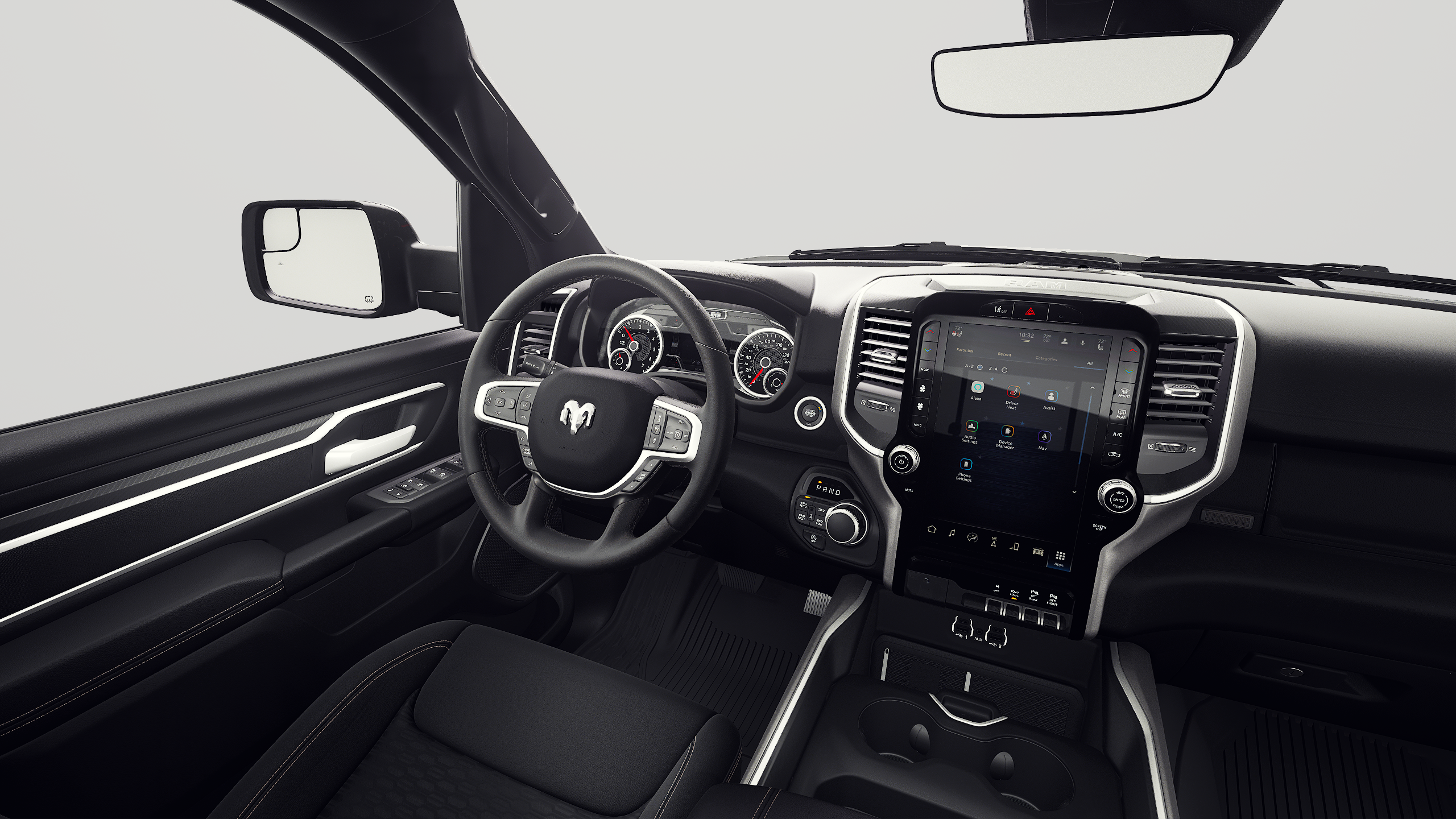 New 2027 Diamond Black Crystal Pearl-Coat Exterior Paint RAM BIG HORN image 8
