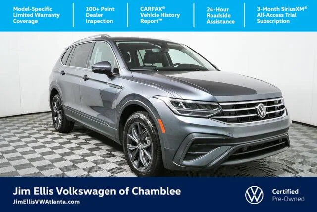 Certified Used 2024 Platinum Gray Metallic Volkswagen SE image 1