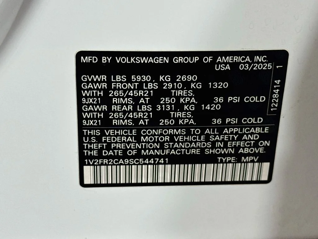 Used 2025 White Volkswagen 2.0T SEL Premium R-Line image 44