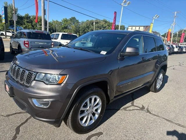 Used 2021 Gray Jeep Laredo E image 1