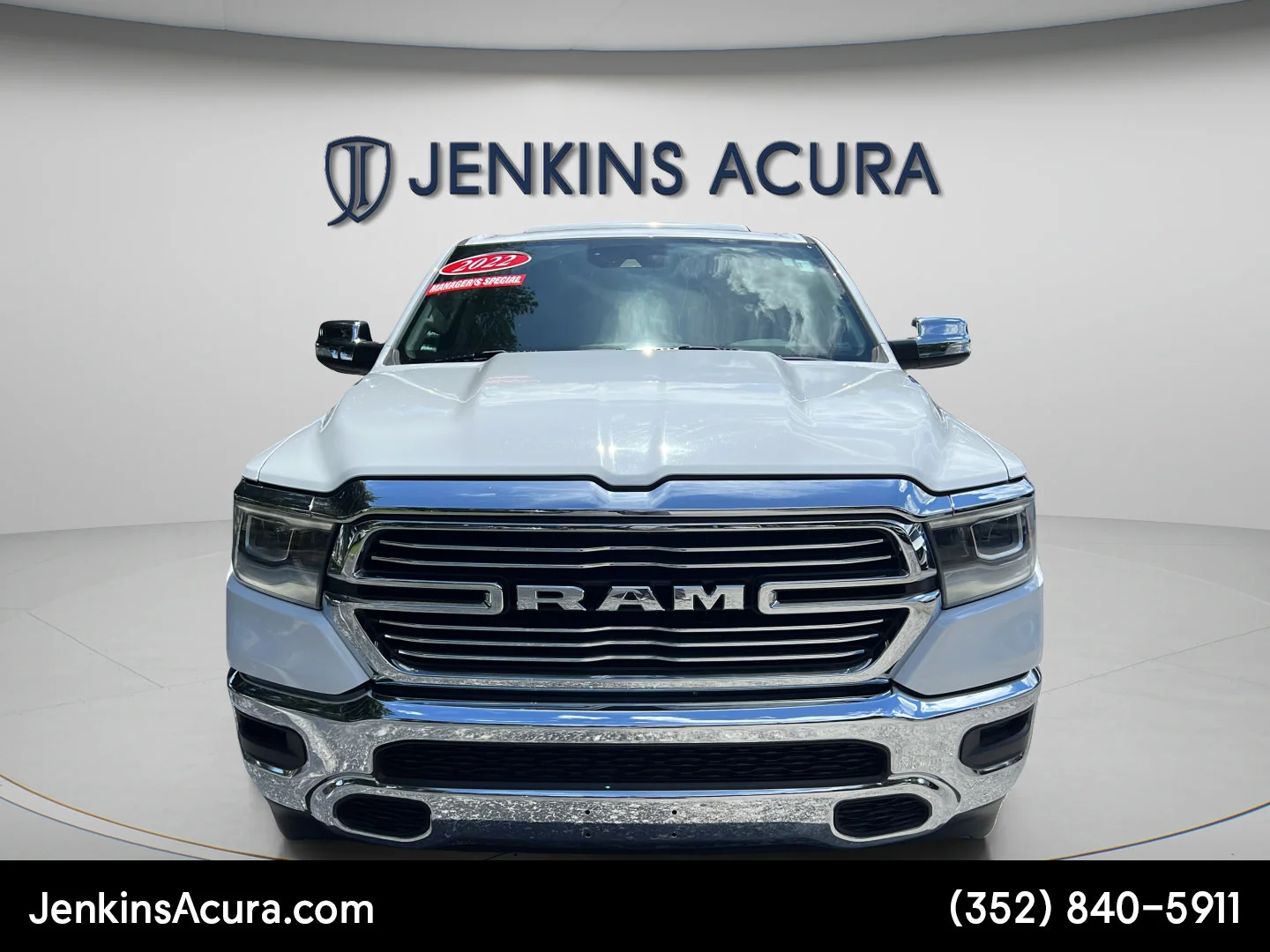 Used 2022 Bright White Clearcoat Ram Laramie image 8