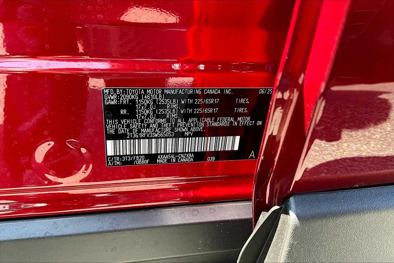 Certified Used 2025 Ruby Flare Pearl Toyota LE image 13