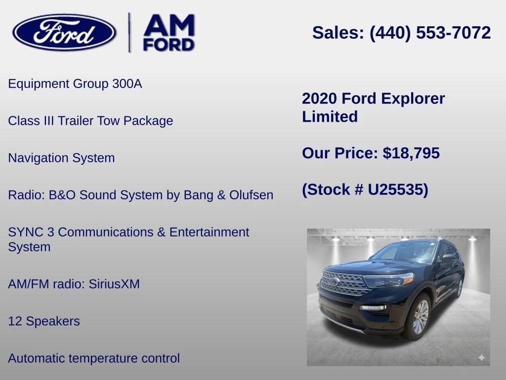 Certified Used 2020 Black Metallic Ford Limited image 6