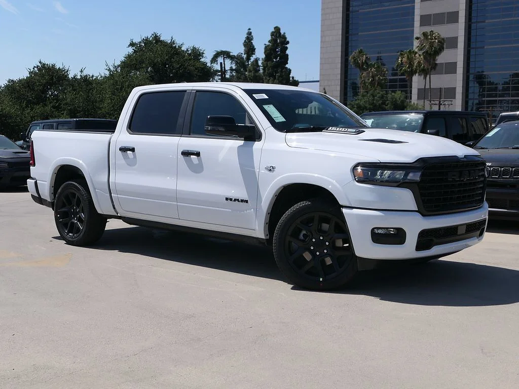 New 2026 Bright White Clear Coat RAM Laramie Crew Cab 4x4 5