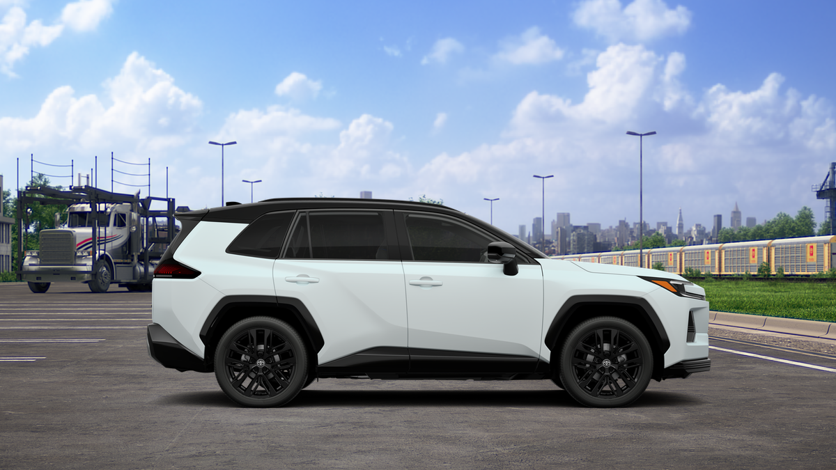 New 2026 Wind Chill Pearl with Midnight Black Metallic roof Toyota XSE image 12