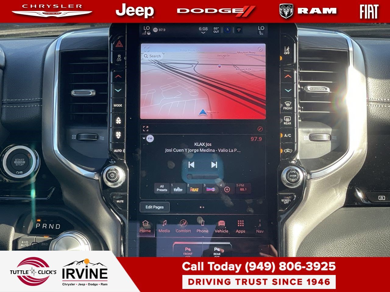 New 2026 Molten Red Pearl-Coat Exterior Paint RAM Laramie image 14