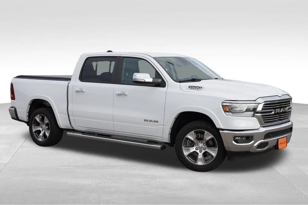 Used 2021 Bright White Clearcoat Ram Laramie image 2