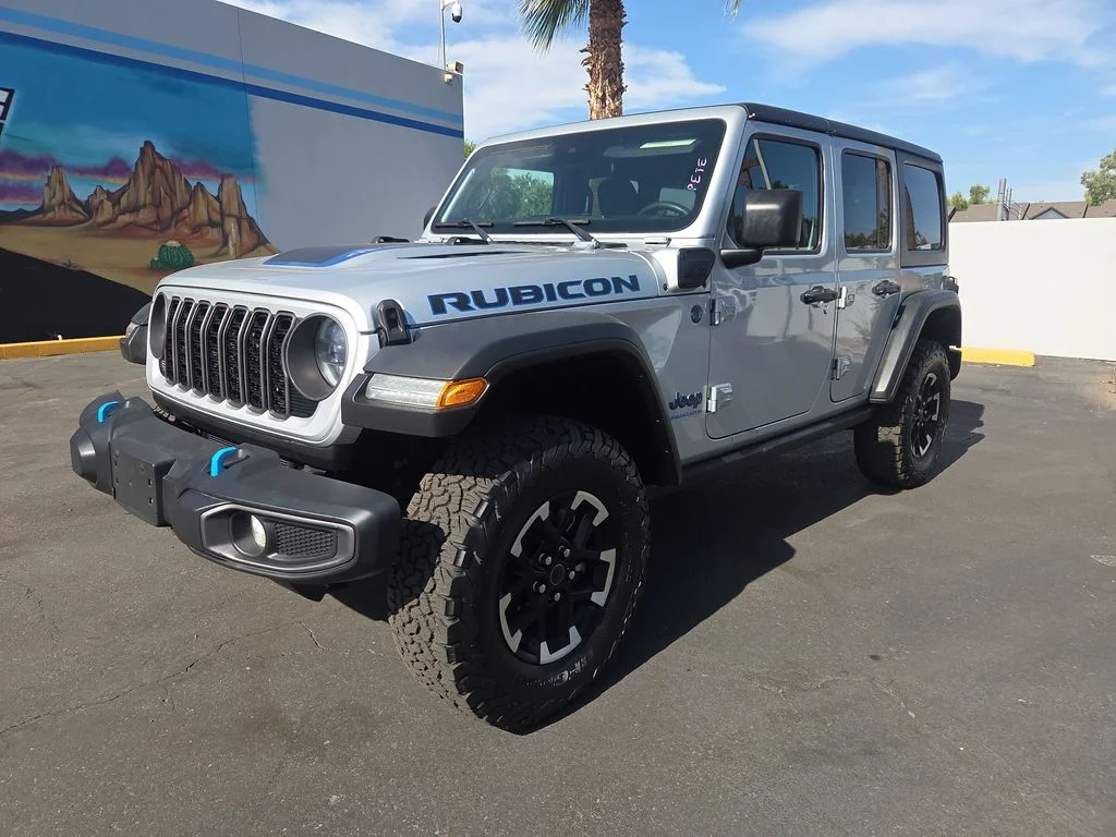 Used 2024 Silver Jeep Rubicon 4xe image 4