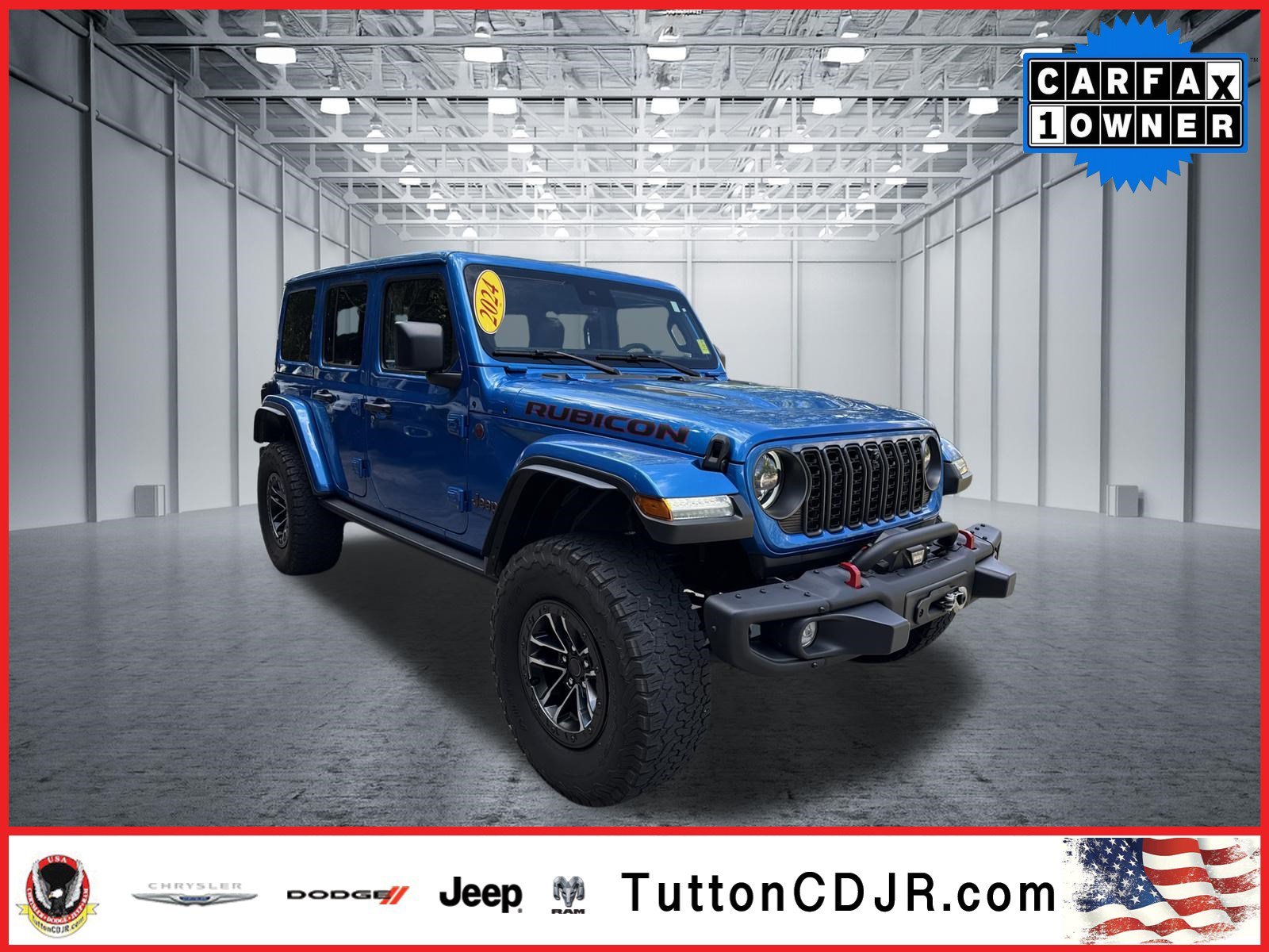 Used 2024 Hydro Blue Pearlcoat Jeep Rubicon X image 1