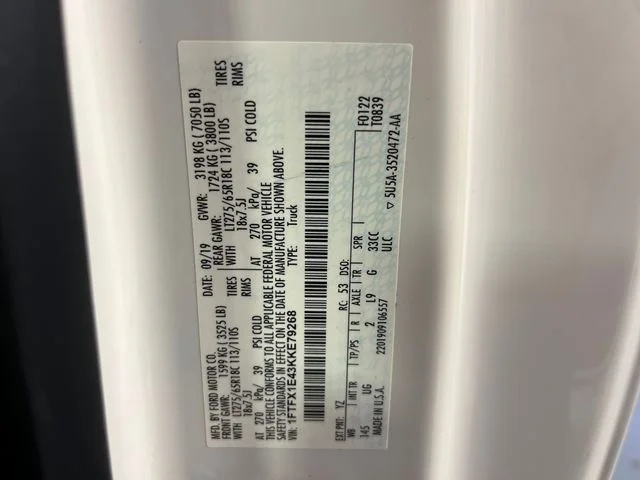 Used 2019 White Ford XLT image 13