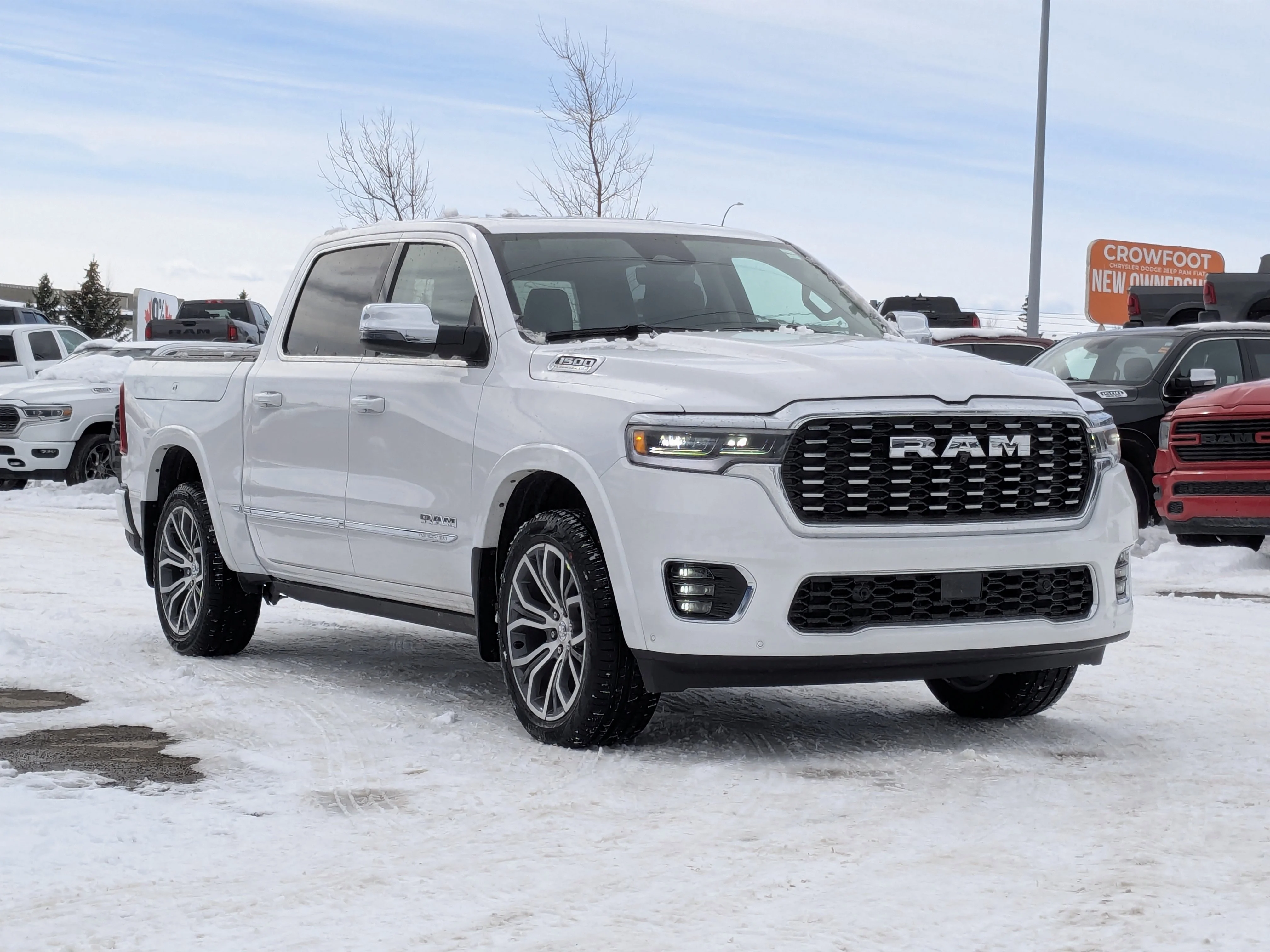 New 2026 White RAM Tungsten - - Hurricane HO Turbo - Multi-Function Tailgate - Prem Lthr - Trailer Brake - 8-Spd Auto image 2