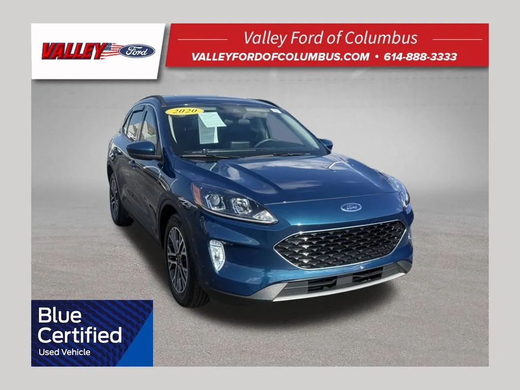 Certified Used 2020 Green Ford SEL image 1