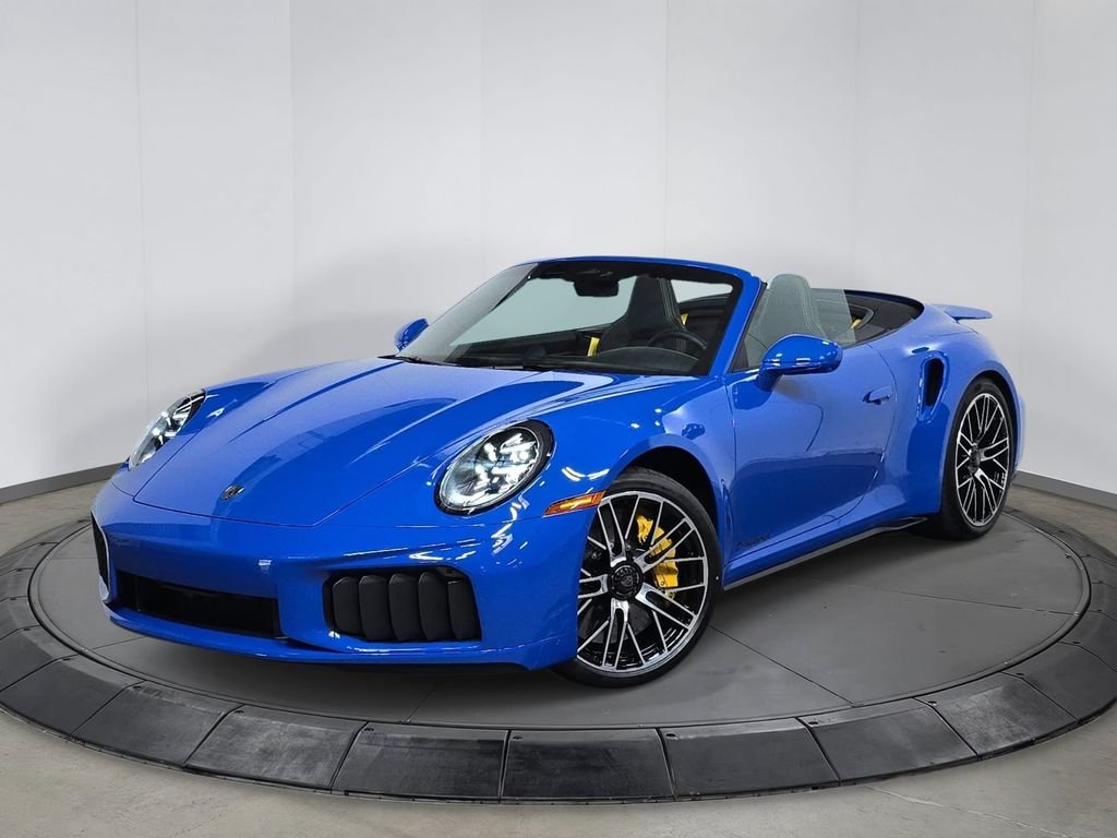 New 2026 Blue Porsche Turbo S image 1