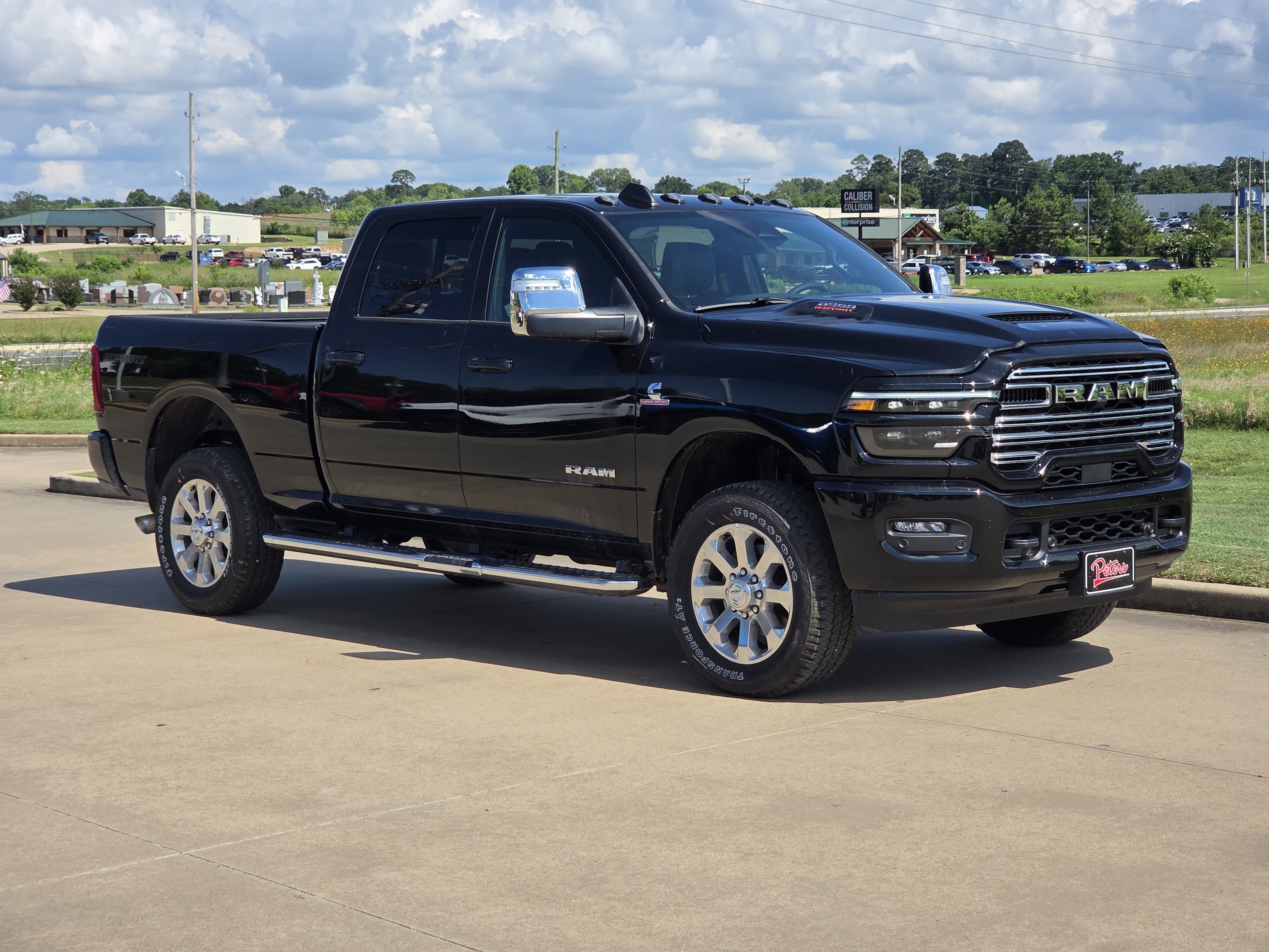 New 2026 Diamond Black Crystal Pearlcoat Ram Laramie image 1