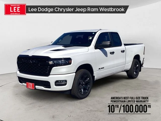 New 2026 Bright White Clearcoat Ram EXPRESS QUAD CAB 4X4 6