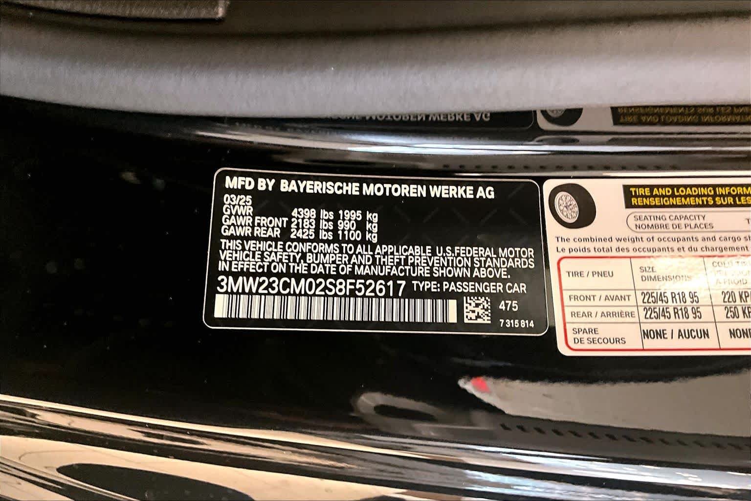Used 2025 Black Sapphire Metallic BMW 230i image 29
