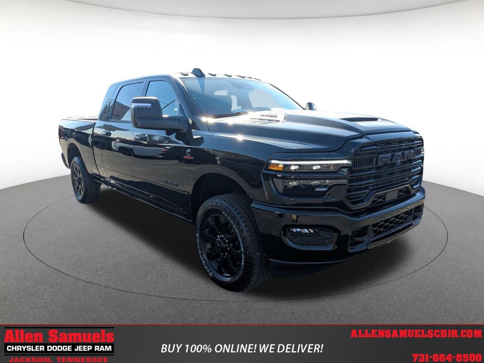 New 2026 Diamond Black Crystal Pearl-Coat Exterior Paint RAM Laramie image 1