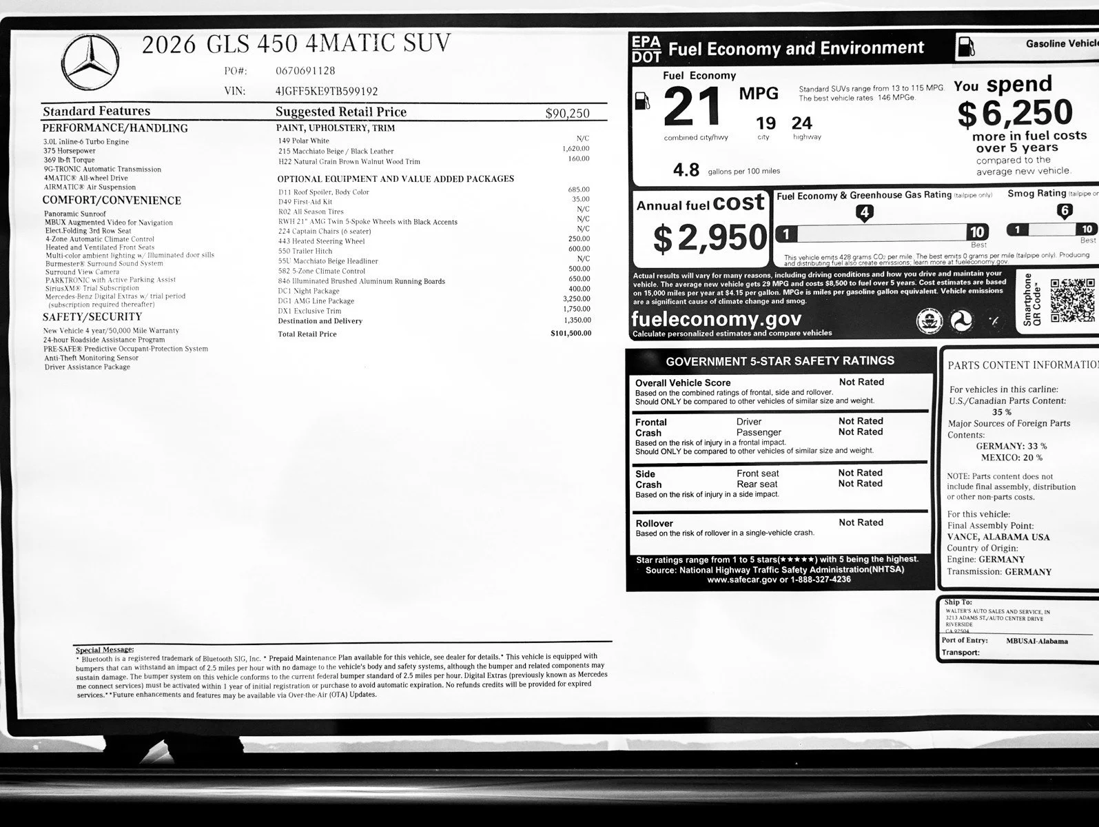 New 2026 Polar White Mercedes-Benz 4MATIC® image 27
