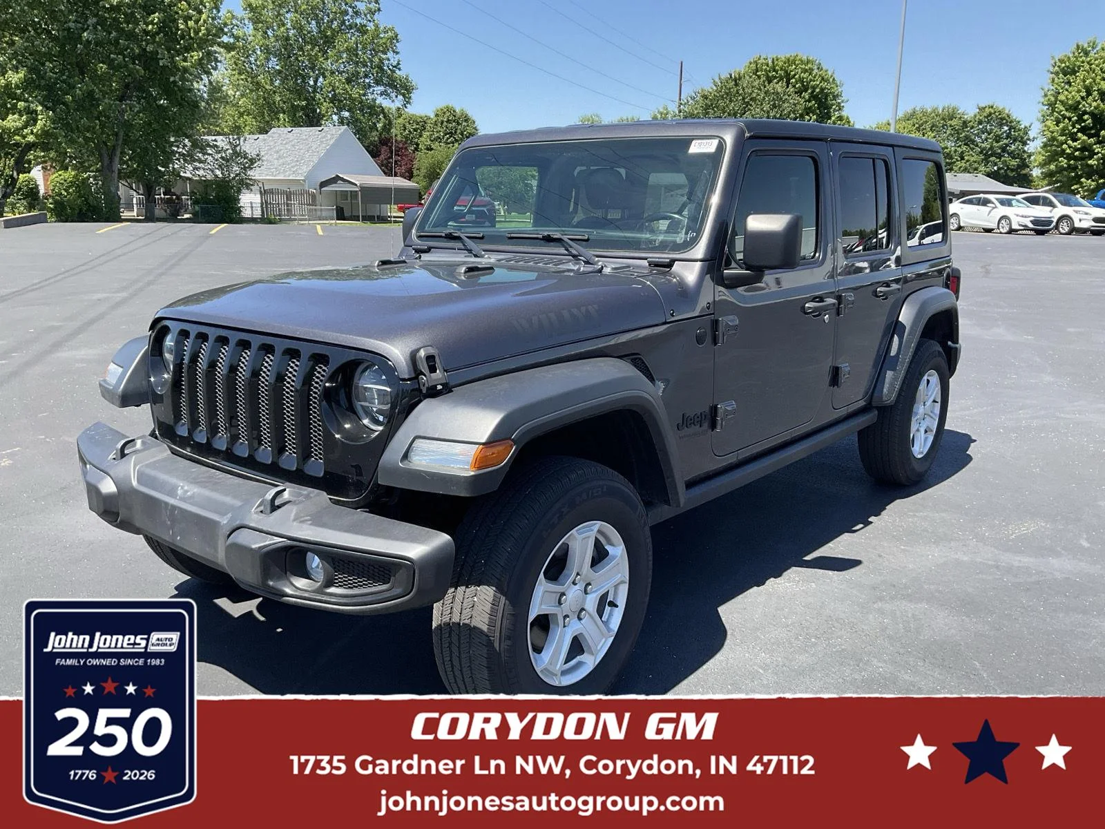 Used 2021 Gray Jeep Unlimited Willys image 1
