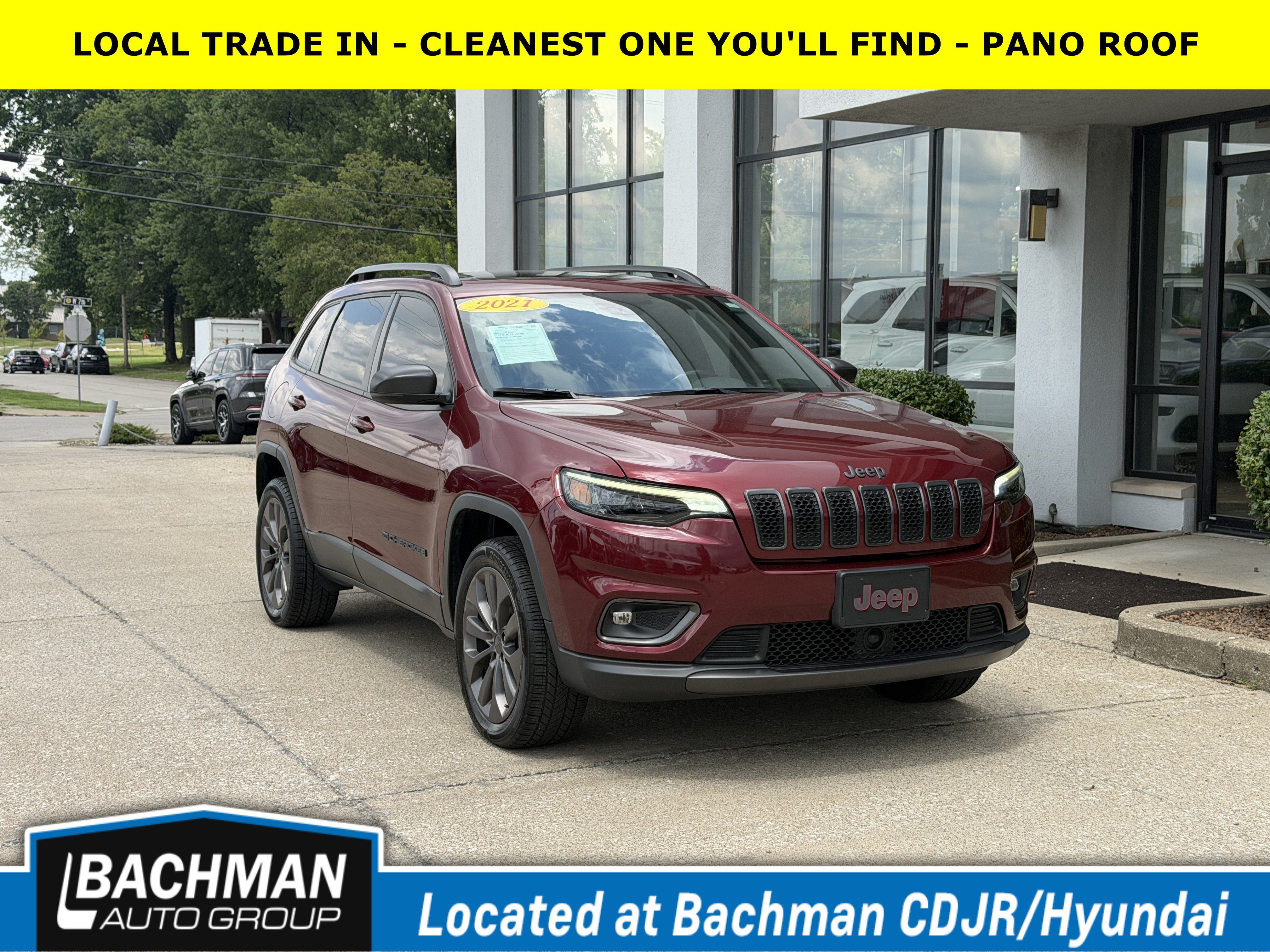 Used 2021 Velvet Red Pearlcoat Jeep 80th Anniversary image 1