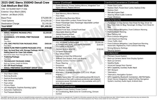 Used 2025 Onyx Black GMC Denali image 5