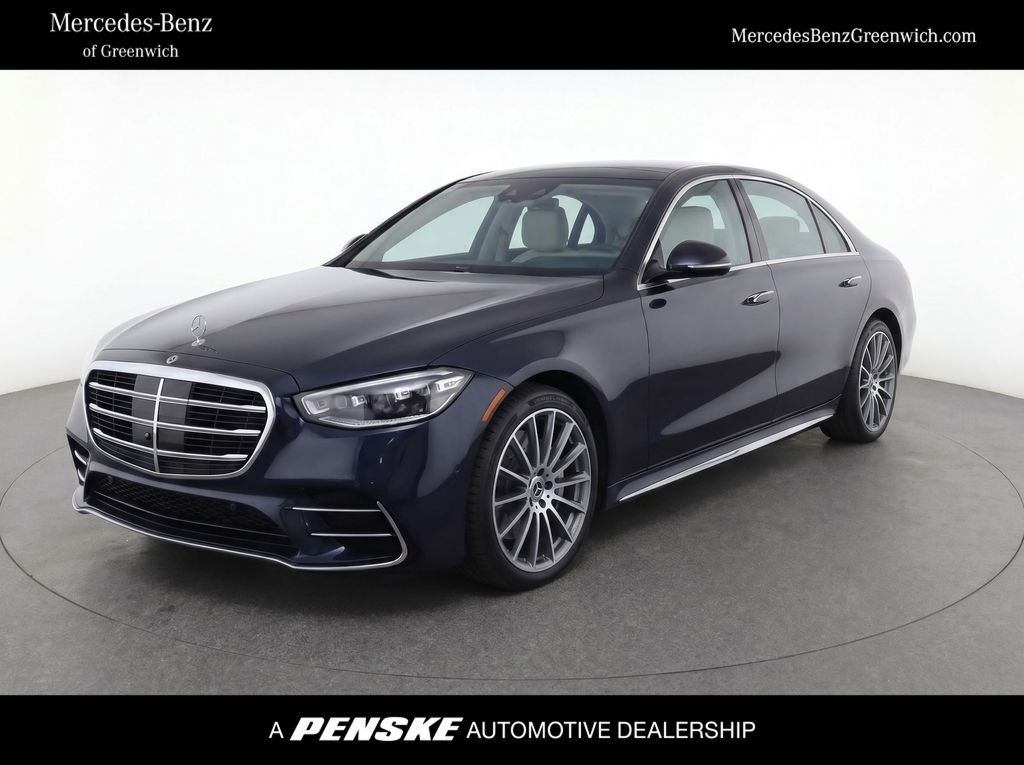 Certified Used 2023 Nautical Blue Metallic Mercedes-Benz S 580 image 1