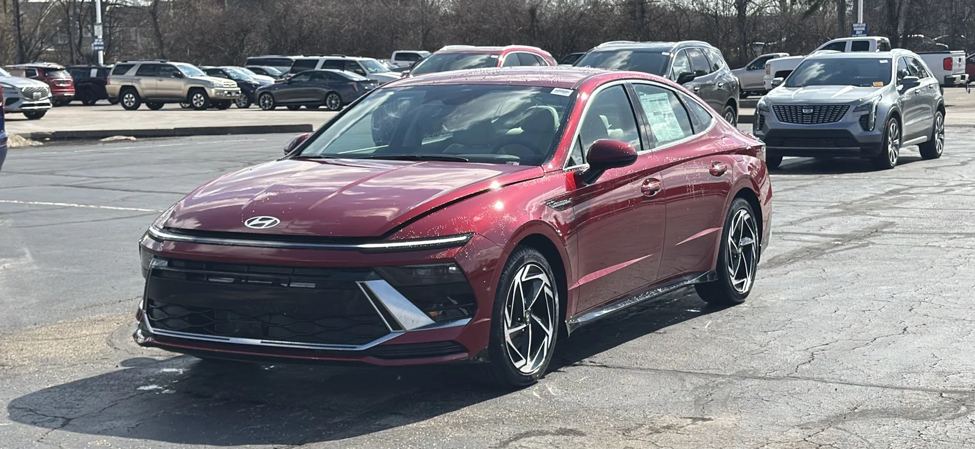 New 2026 Ultimate Red Metallic Hyundai SEL Sport image 1