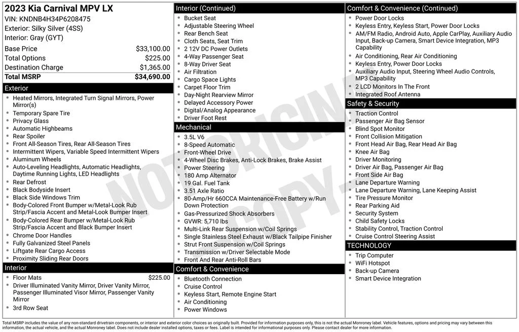 Used 2023 Silver Kia LX image 6
