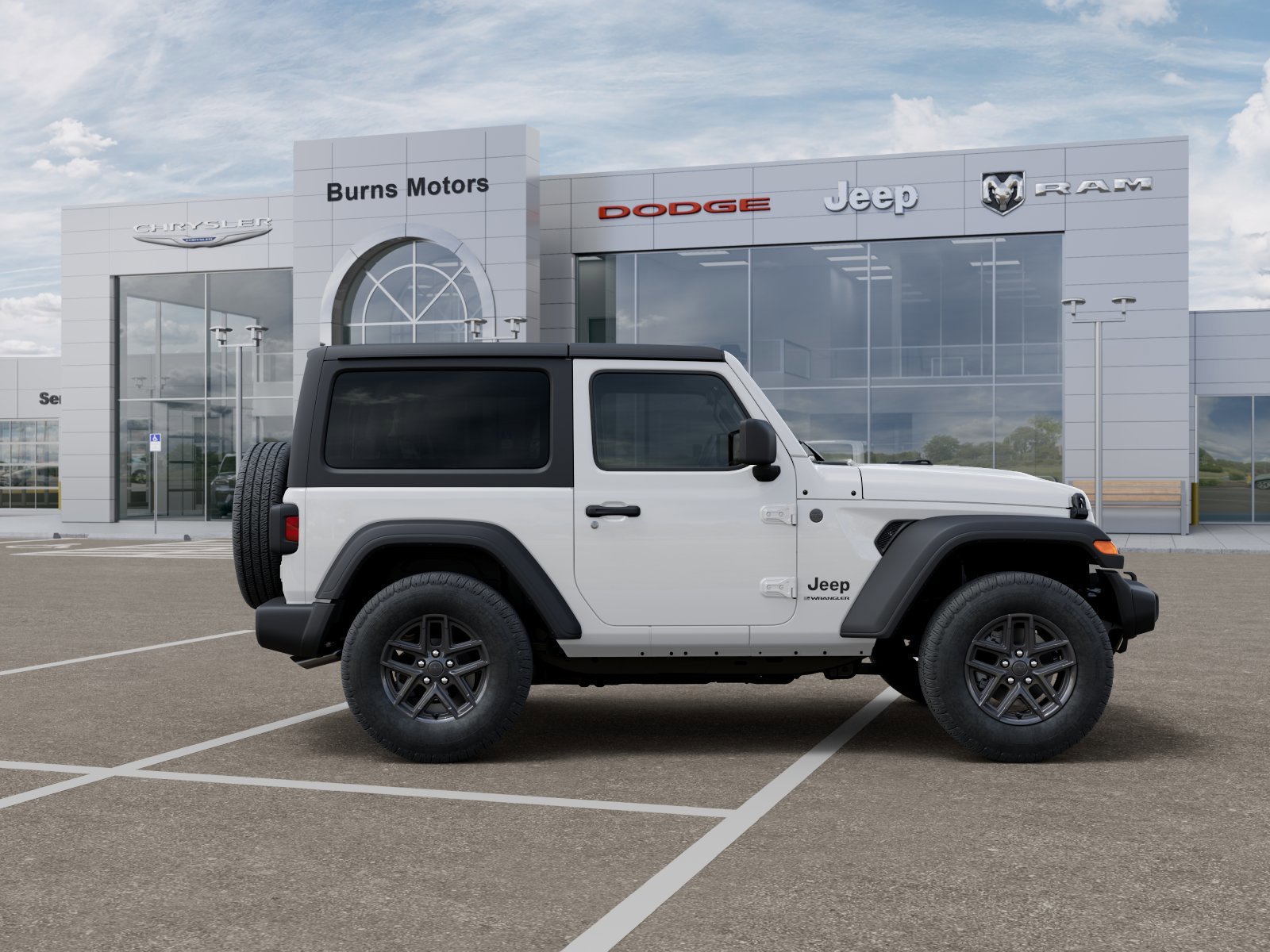 New 2026 Bright White Clear-Coat Exterior Paint Jeep Sport 2-Door image 21
