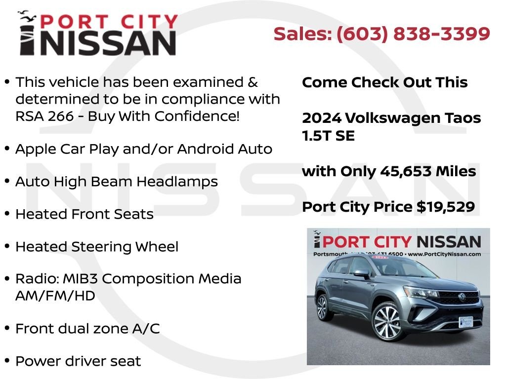 Used 2024 Platinum Gray Metallic Volkswagen 1.5T SE image 8