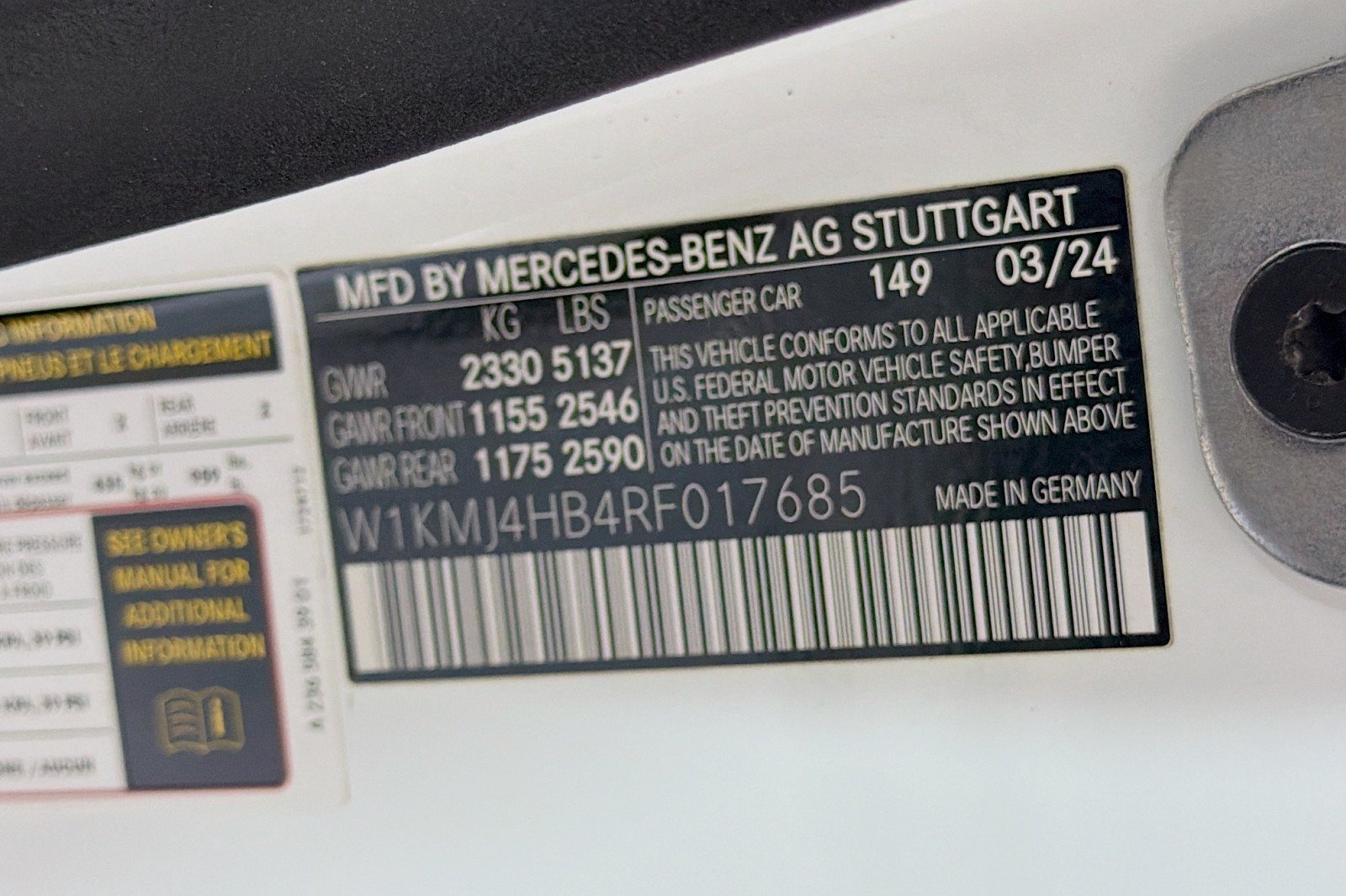 Certified Used 2024 Polar White Mercedes-Benz 300 image 26